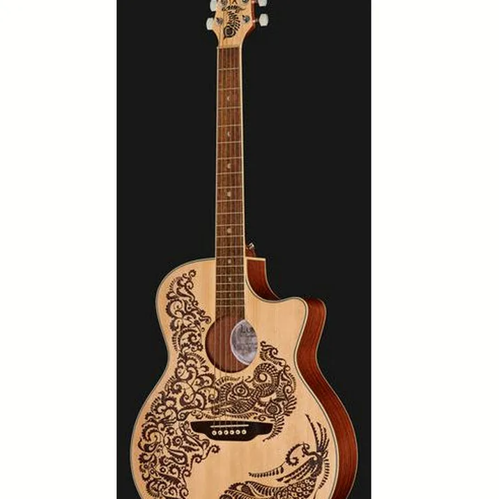Luna Guitars Henna Paradise A/E Spruce