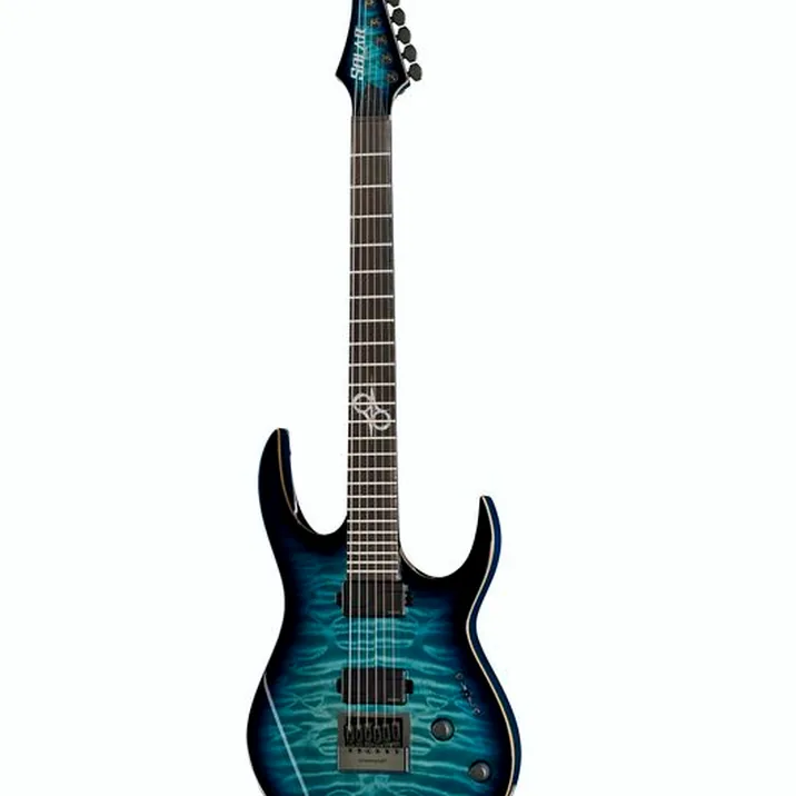 Solar Guitars S1.6AQOB Quilted Ocean Blue Br