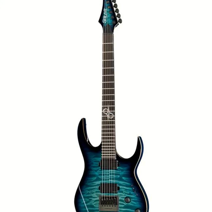 Solar Guitars S1.6AQOB Quilted Ocean Blue Br