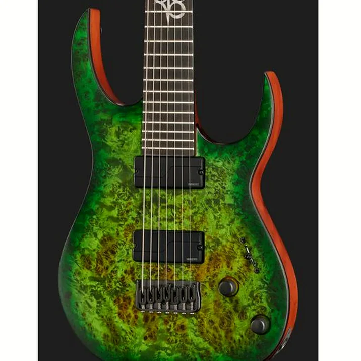 Solar Guitars S1 7Ahlb Lime Burst Matte