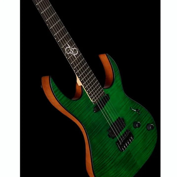 Solar Guitars Sb1 6Hfg Flame Green Matte