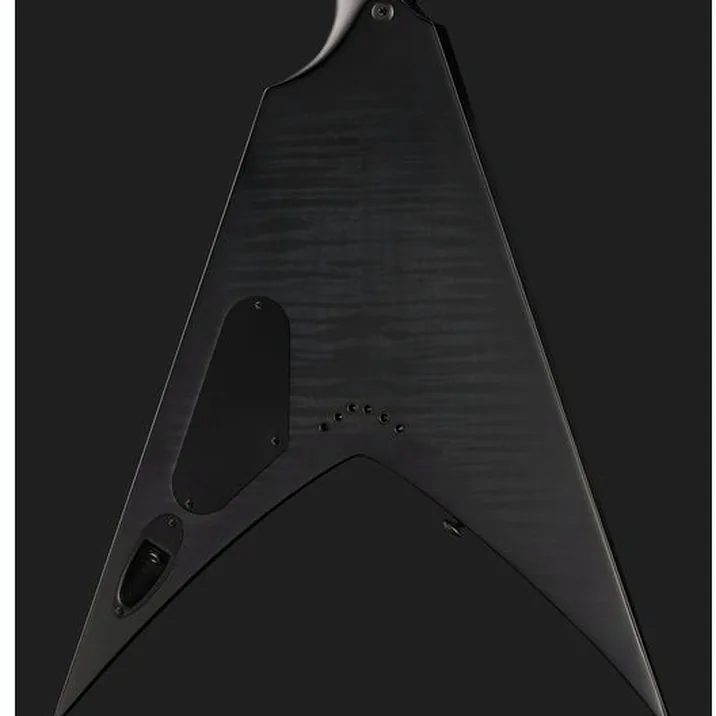 Solar Guitars V2 6Fbb Baritone Flame Black