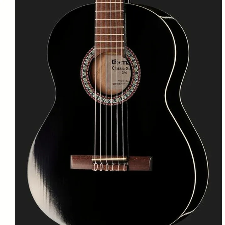 Thomann Classic Guitar 3/4 Blac Bundle